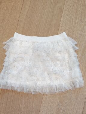 Place Ivory Layered Tulle Ruffle Skirt